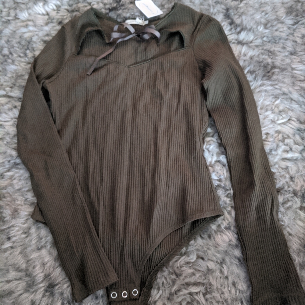 Green Body Suit NWT